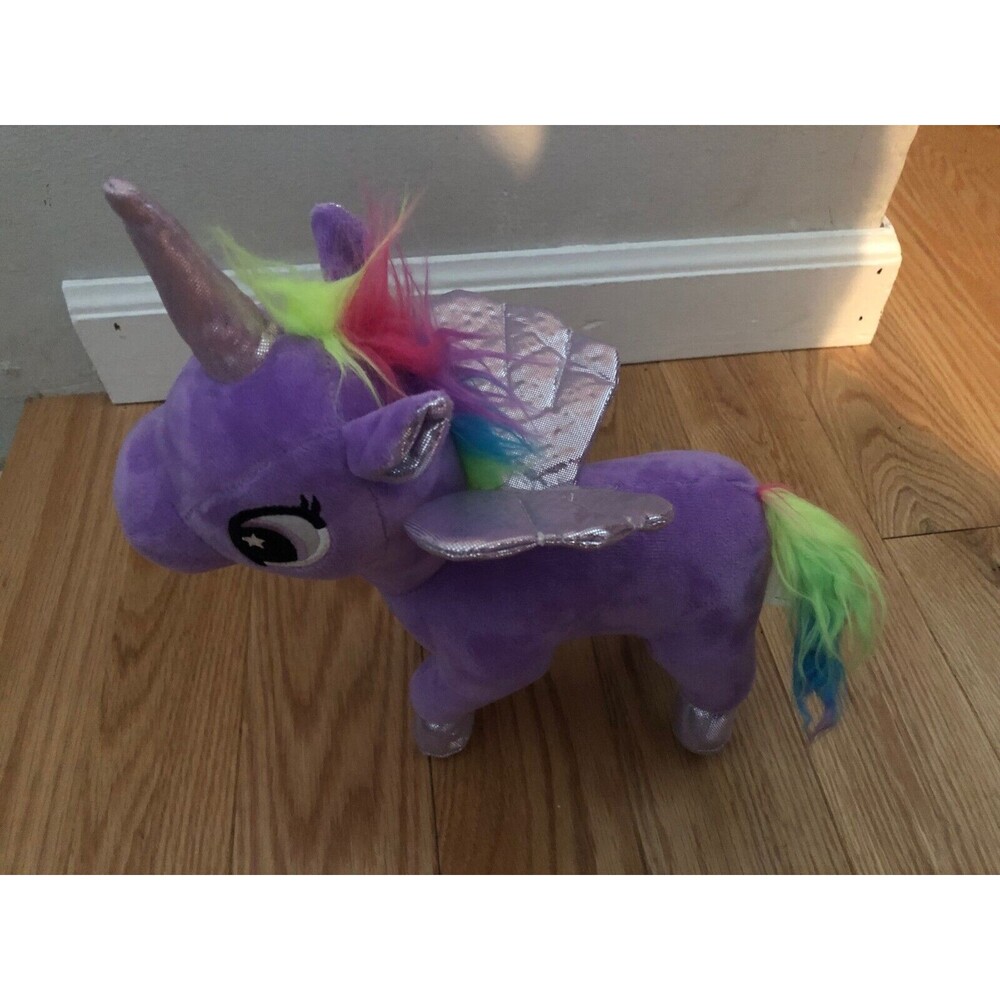 Unicorn Stuffed Animal Plush Toy Purple 10 inch Little Jupiter Brand